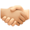Handshake- Medium-Light Skin Tone- Light Skin Tone emoji on Facebook